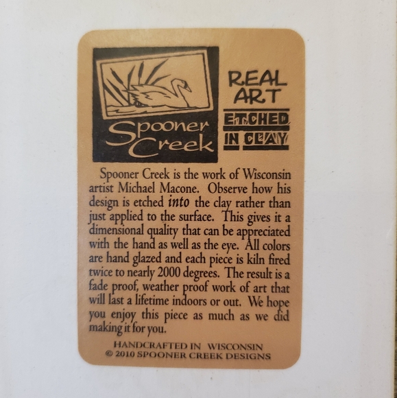 🌈🌳Phoenix Gallery Handmade Glazed Ceramic Hanging Tile - Picture 2 of 2